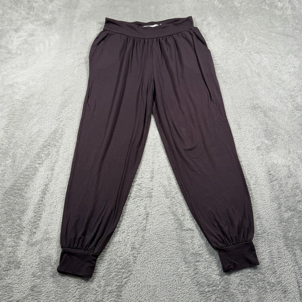 Fighting Eel Jogger Pants Womens XS Brown Rayon Spandex Harem Lounge Made in USA
